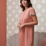 Camicia Serafino Donna Mezza Manica Andra 9932 - Biancheria da sogno Pedata