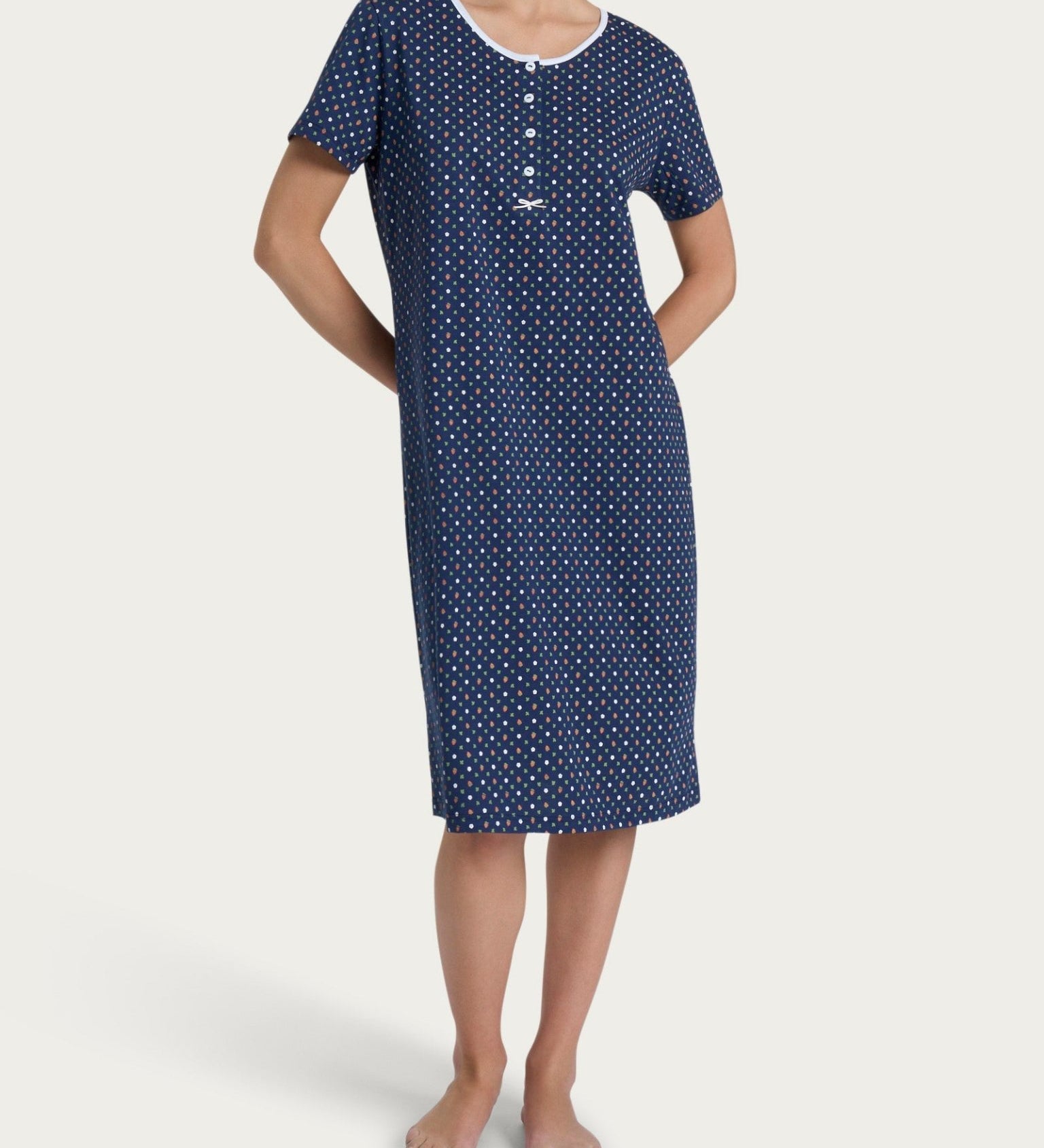 Camicia Serafino mezza manica Ragno DP47NK - Biancheria da sogno Pedata