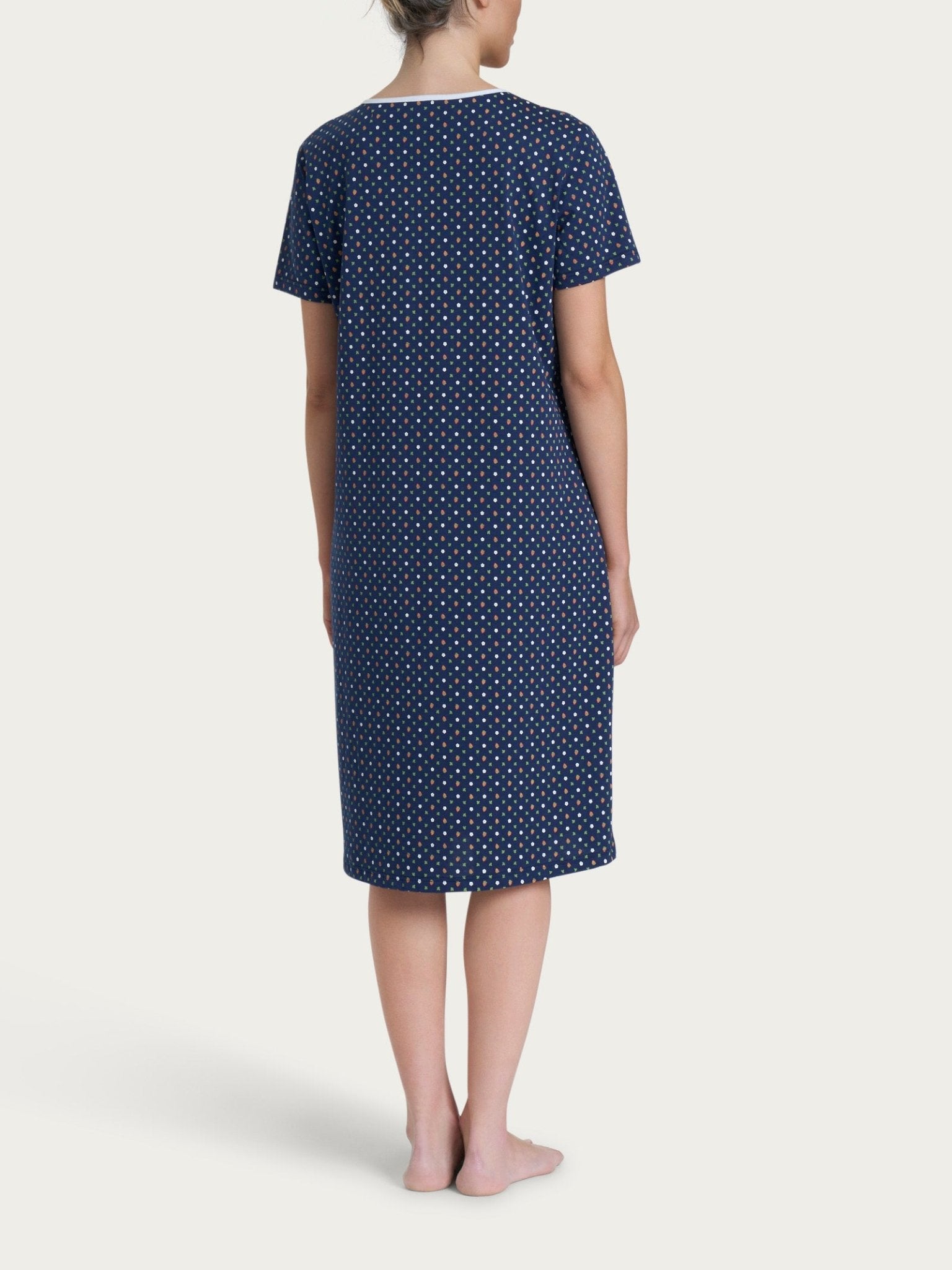 Camicia Serafino mezza manica Ragno DP47NK - Biancheria da sogno Pedata