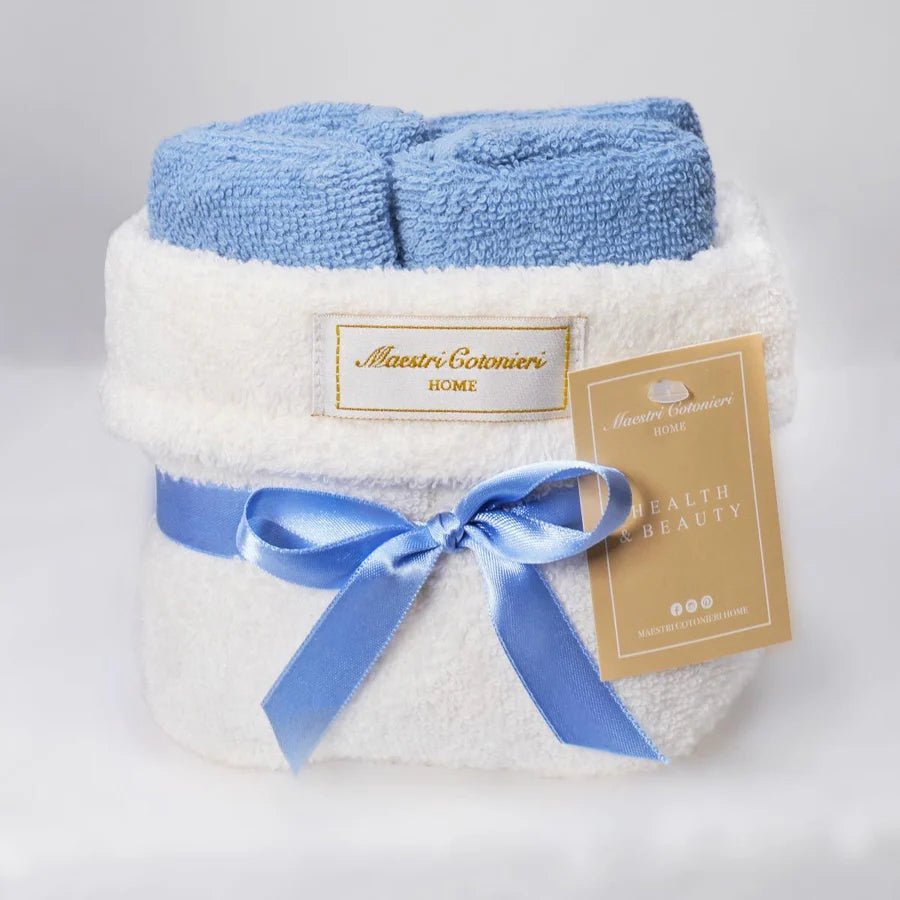 Cestino di 4 Lavette Maestri Cotonieri - Biancheria da sogno Pedata