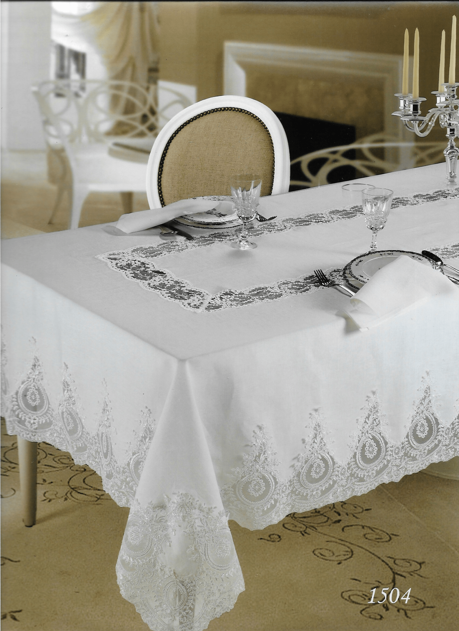 Coordinato Lino e Rebrodè Bellavia 1504 - Biancheria da sogno Pedata