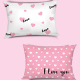 Coppia di Federe In Raso Camomilla Love Me - Biancheria da sogno Pedata