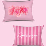 Coppia di Federe In Raso Camomilla Roses - Biancheria da sogno Pedata