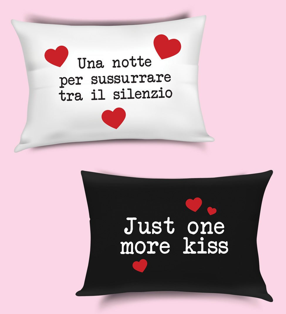 Coppia di Federe In Raso Camomilla Solo Cuore - Biancheria da sogno Pedata