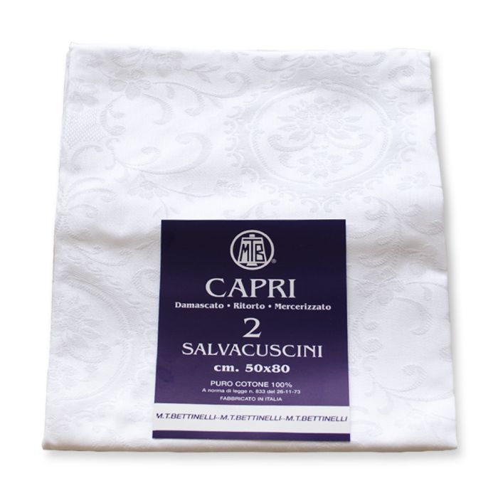 Coppia Federe Damasco Con Cerniera MTB Capri - Biancheria da sogno Pedata