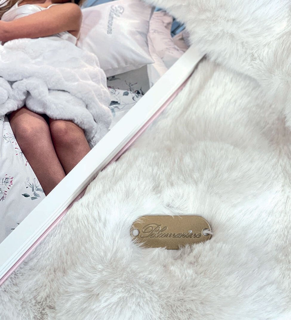 Cuscino Ecopelliccia 42x42 Blumarine Diamant - Biancheria da sogno Pedata