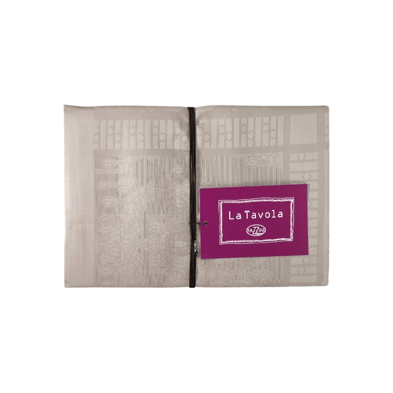 Fazzini Tovaglia 180x280Cm in Cotone Aubergine - Biancheria da sogno Pedata
