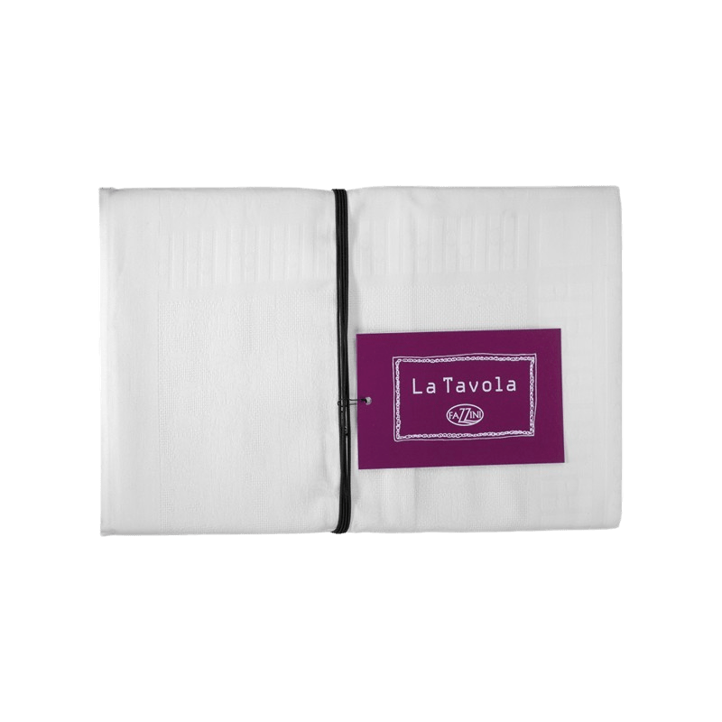 Fazzini Tovaglia 180x280Cm in Cotone Aubergine - Biancheria da sogno Pedata