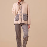 Giacca Donna con Bottoni in Eco pelliccia Noi Di Notte GE3032 - Biancheria da sogno Pedata