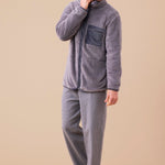 Giacca Full Zip Uomo in pelliccia Noi Di Notte GE3068 - Biancheria da sogno Pedata