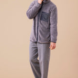 Giacca Full Zip Uomo in pelliccia Noi Di Notte GE3068 - Biancheria da sogno Pedata