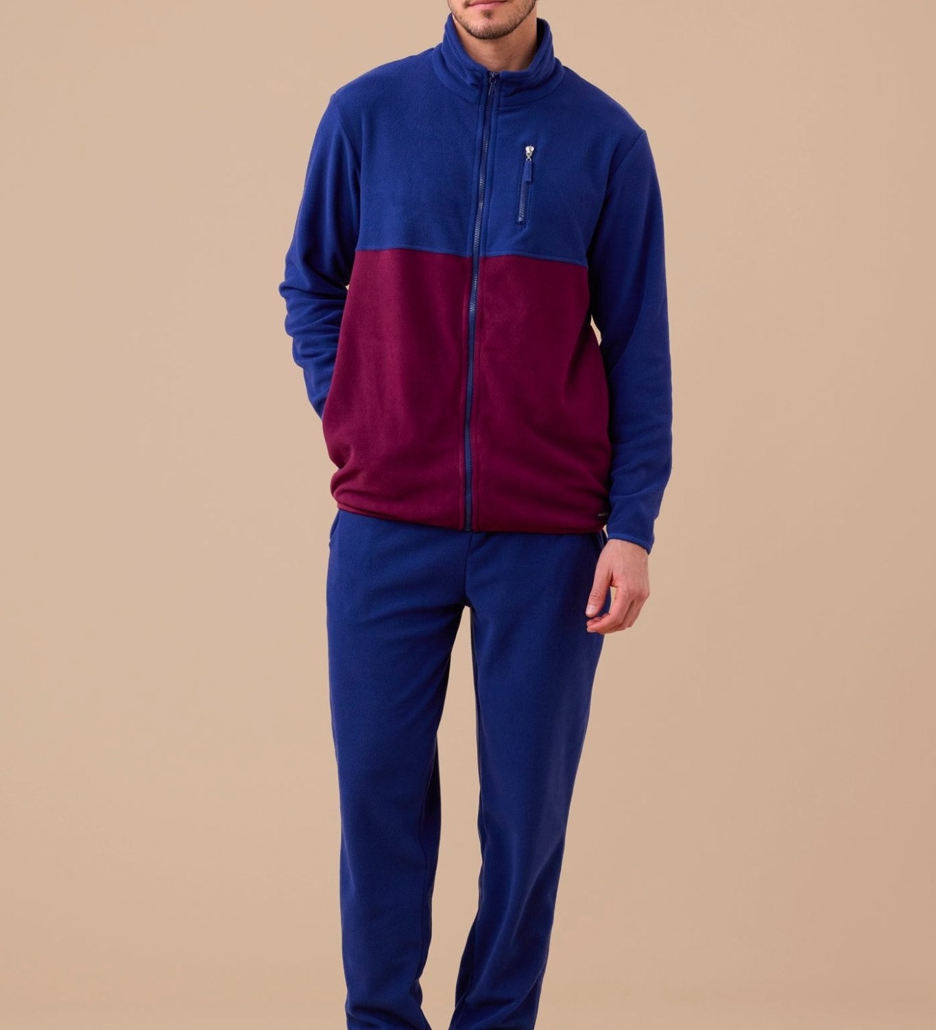 Giacca Full Zip Uomo Micropile Noi Di Notte GE3090 - Biancheria da sogno Pedata