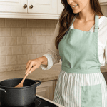 Grembiule con Pettorina Maestri Cotonieri India - Biancheria da sogno Pedata