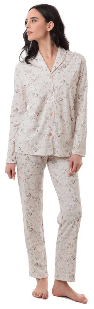 Jamas Pigiama Aperto C. Cotone Donna IJD320 - Biancheria da sogno Pedata