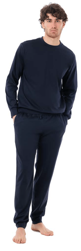 Jamas Pigiama Girocollo Uomo Interlock Deluxe IJ9563 - Biancheria da sogno Pedata