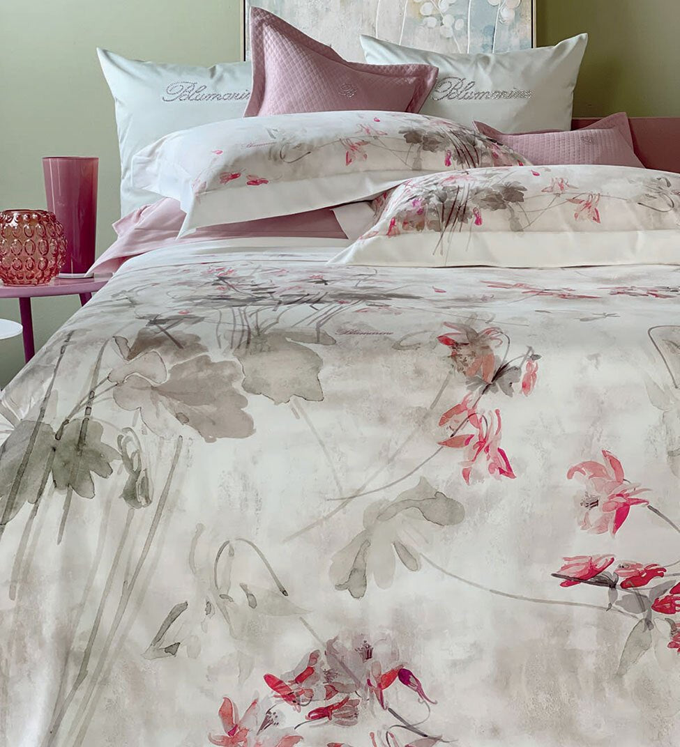 Lenzuola - Copriletto Matrimoniale Blumarine Ciclamino - Biancheria da sogno Pedata