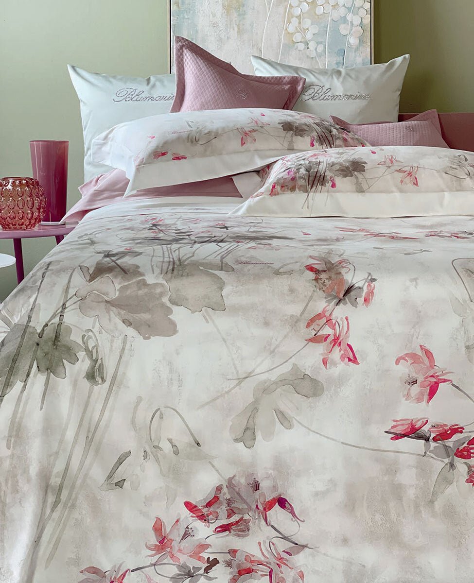 Lenzuola - Copriletto Matrimoniale Blumarine Ciclamino - Biancheria da sogno Pedata