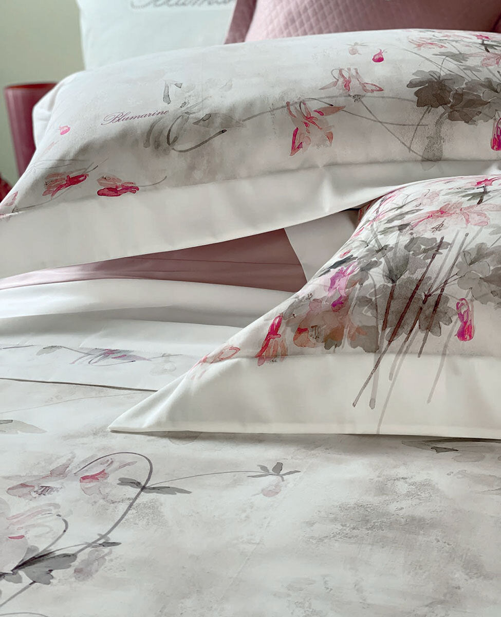Lenzuola - Copriletto Matrimoniale Blumarine Ciclamino - Biancheria da sogno Pedata