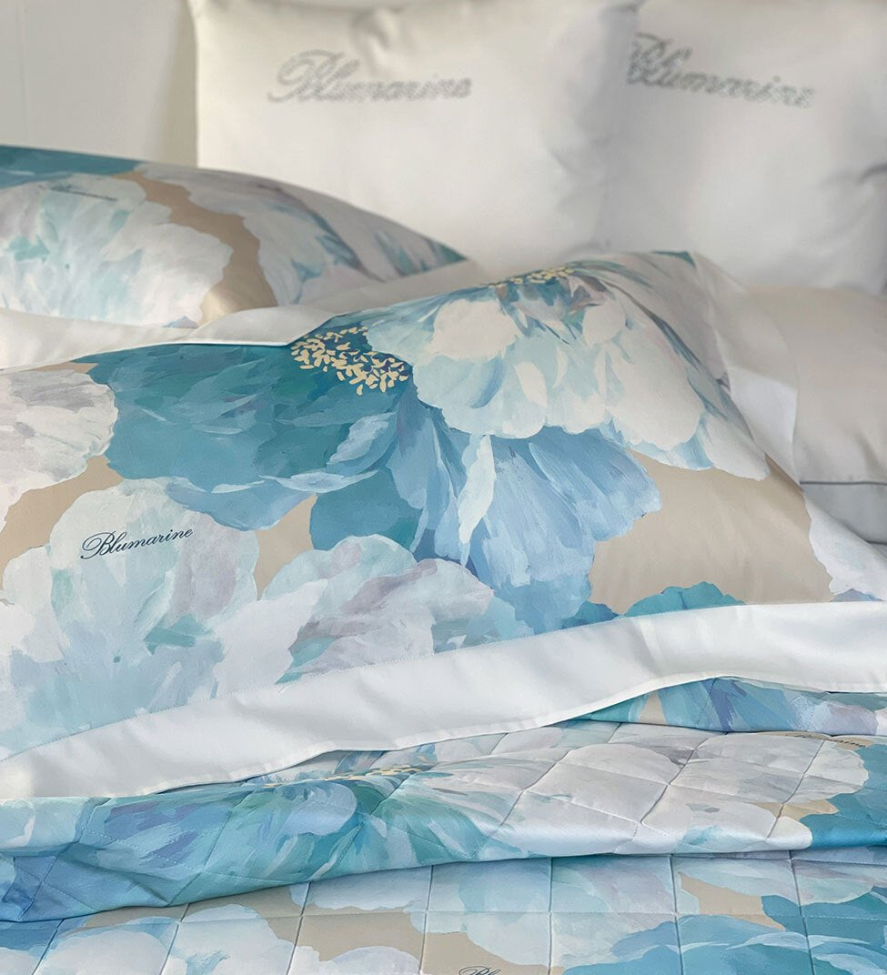 Lenzuola - Copriletto Matrimoniale Blumarine Hibiscus - Biancheria da sogno Pedata