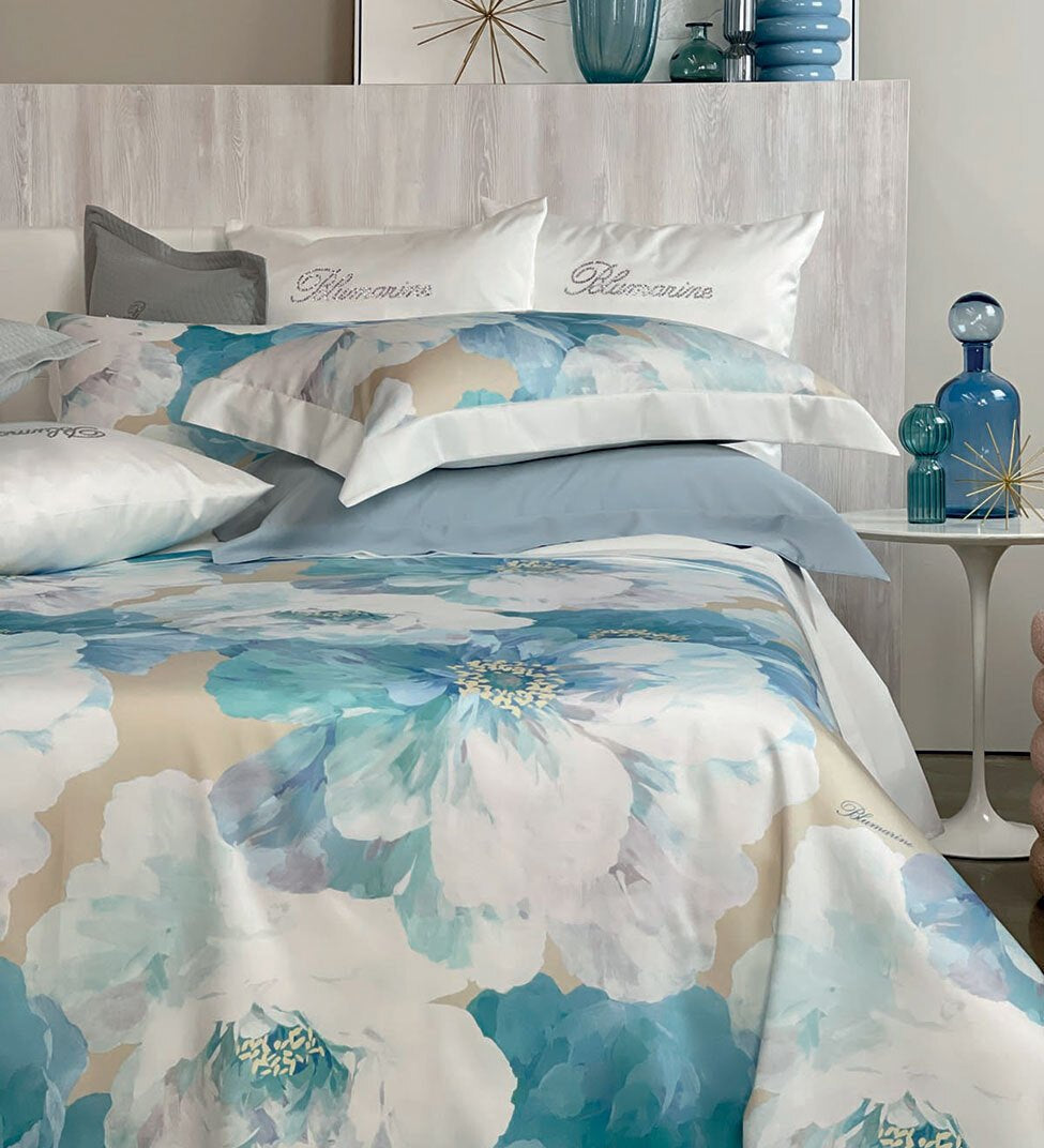 Lenzuola - Copriletto Matrimoniale Blumarine Hibiscus - Biancheria da sogno Pedata