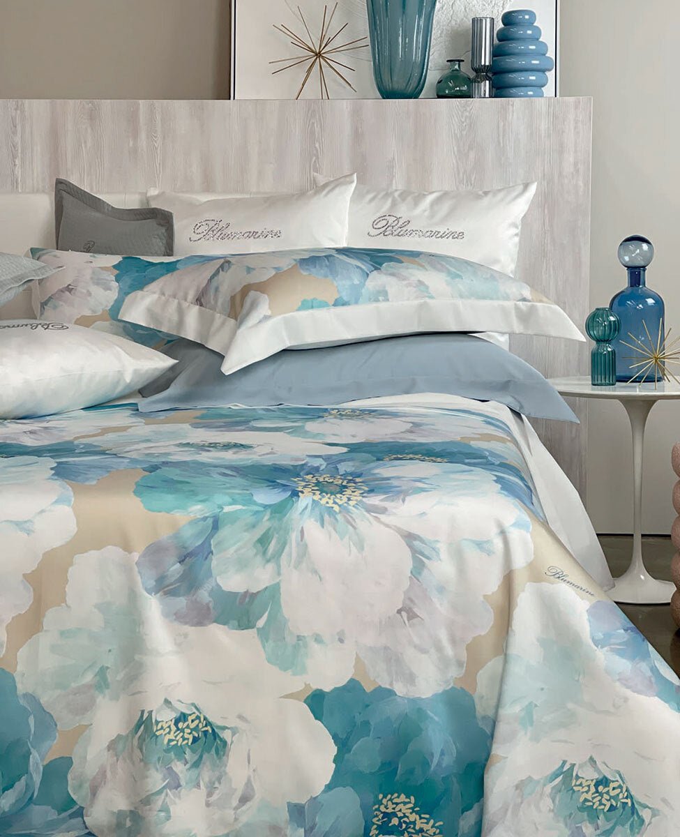 Lenzuola - Copriletto Matrimoniale Blumarine Hibiscus - Biancheria da sogno Pedata