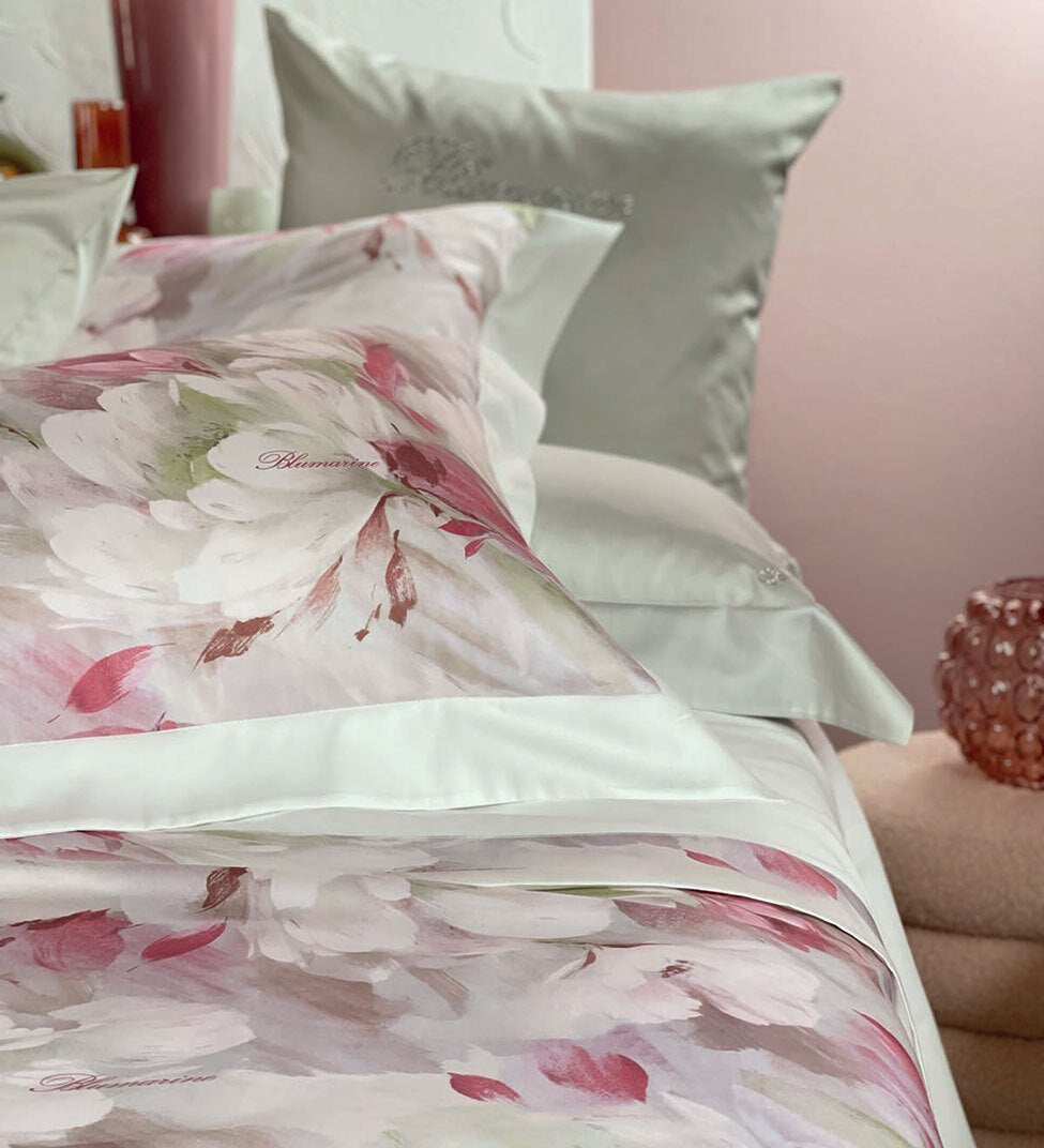 Lenzuola - Copriletto Matrimoniale Blumarine Ranuncolo - Biancheria da sogno Pedata