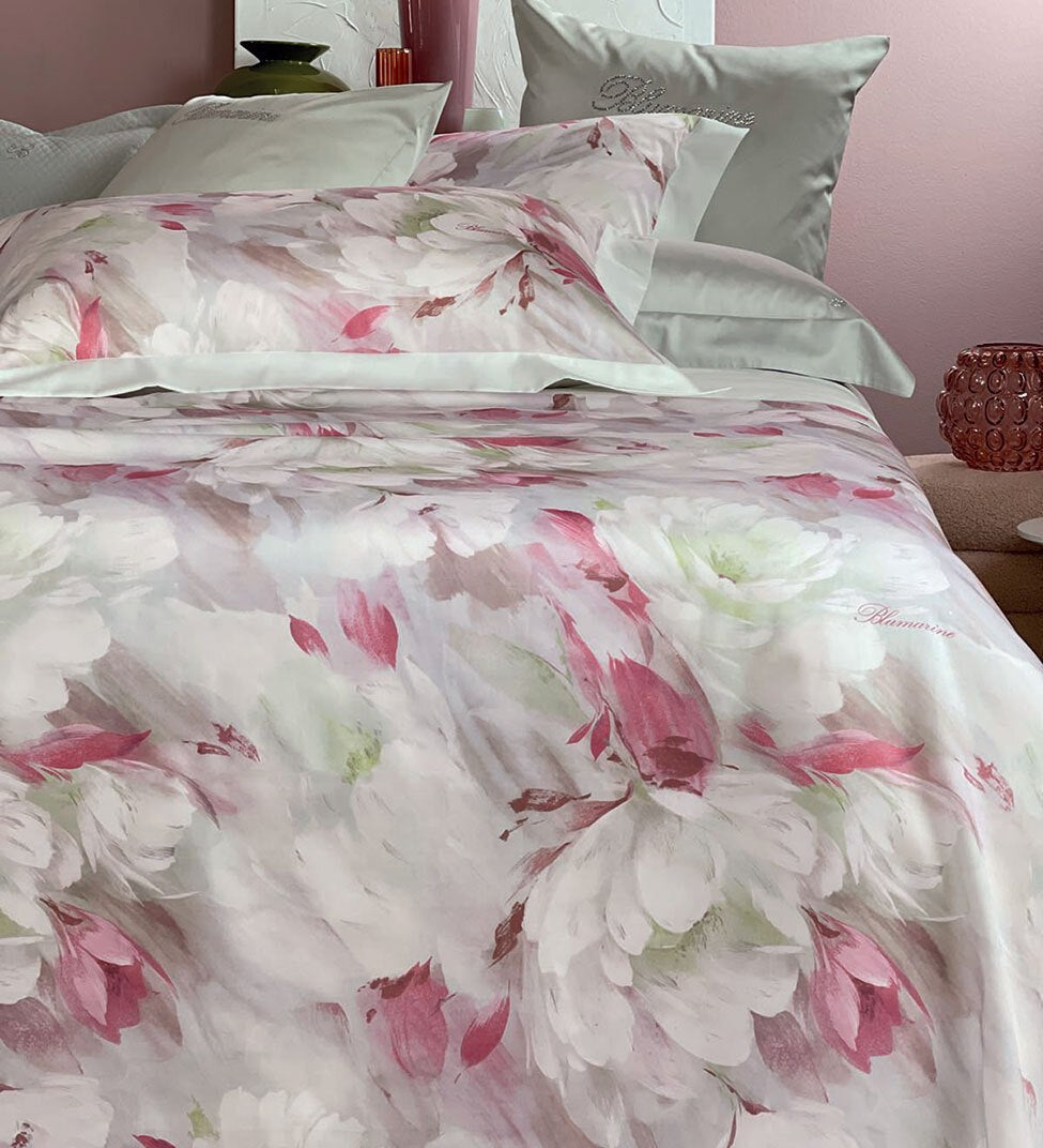 Lenzuola - Copriletto Matrimoniale Blumarine Ranuncolo - Biancheria da sogno Pedata