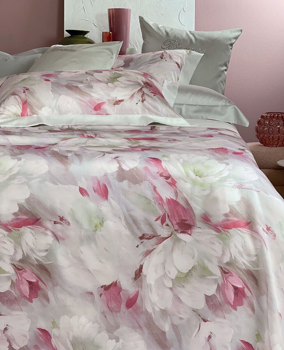 Lenzuola - Copriletto Matrimoniale Blumarine Ranuncolo - Biancheria da sogno Pedata