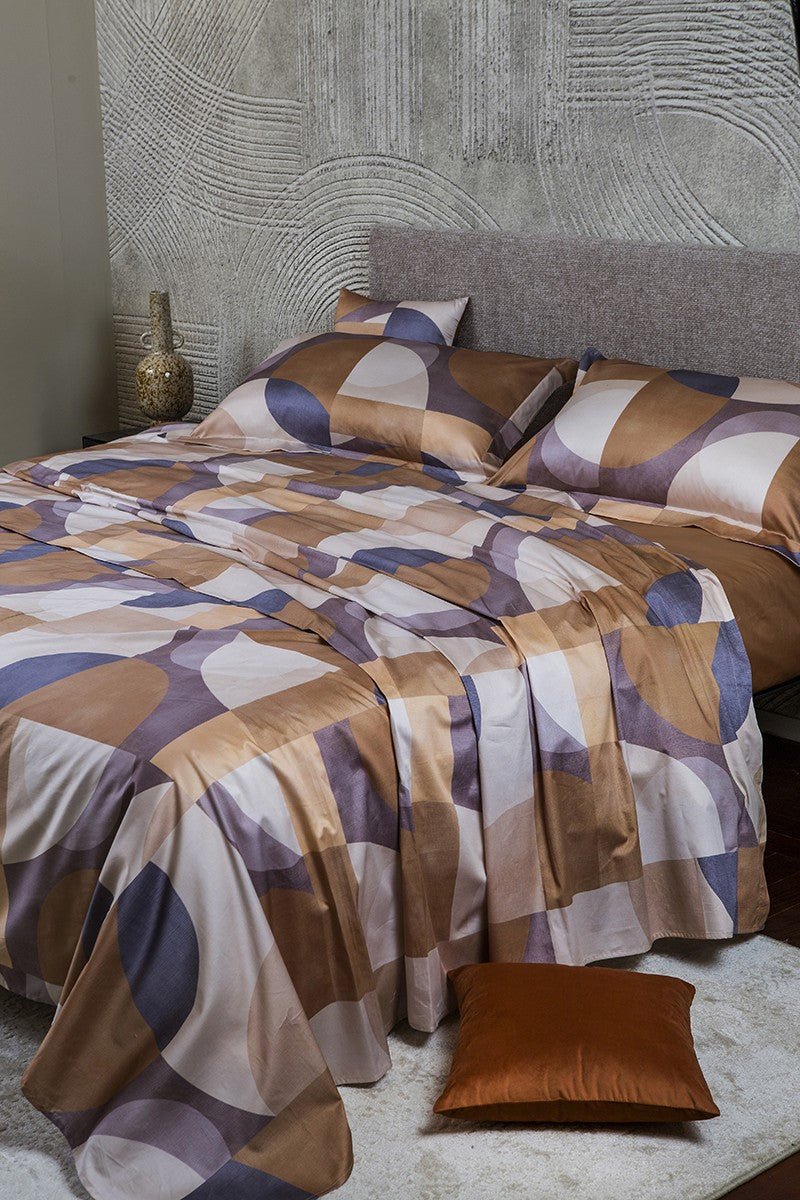 Lenzuola Cotone Matrimoniale Neith Chamonix - Biancheria da sogno Pedata