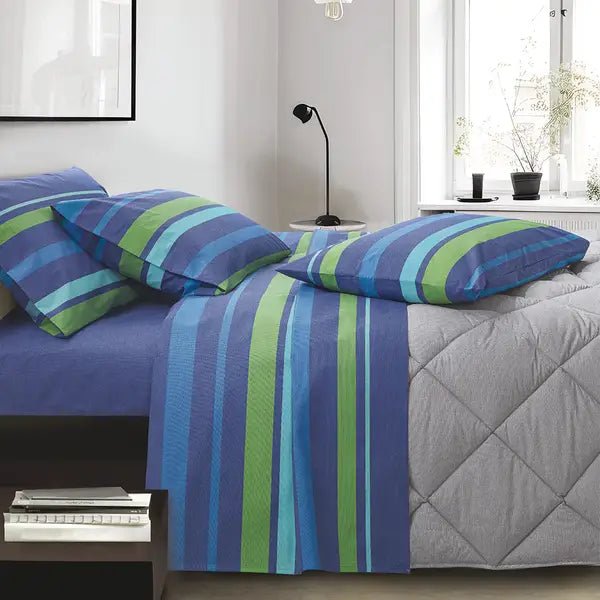 Lenzuola Cotone Piazza e Mezza Gabel Chromo Playcolor - Biancheria da sogno Pedata