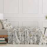 Lenzuola Linea Oro Stampato Matrimoniale Cleris - Biancheria da sogno Pedata