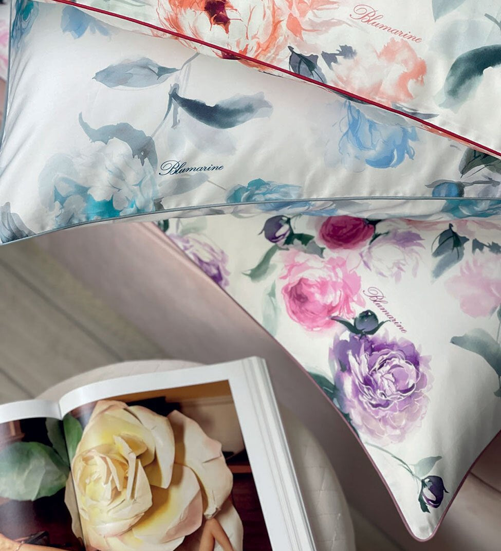 Lenzuola Matrimoniale Blumarine Biancofiore - Biancheria da sogno Pedata