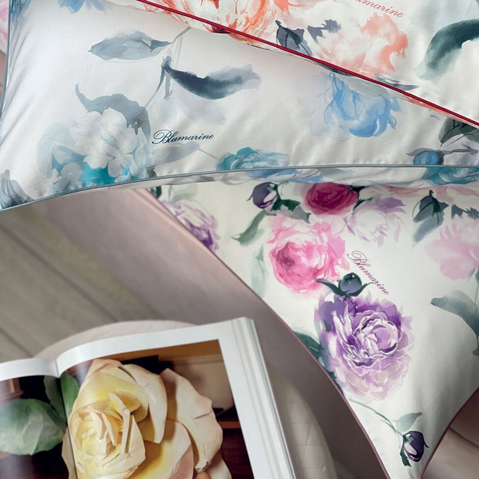 Lenzuola Matrimoniale Blumarine Biancofiore - Biancheria da sogno Pedata