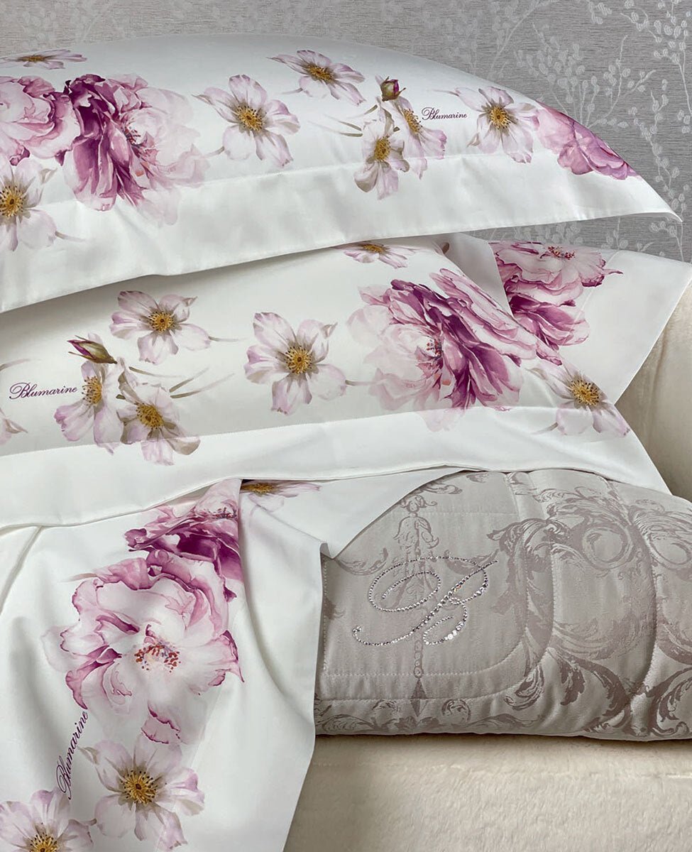 Lenzuola Matrimoniale Blumarine Brook - Biancheria da sogno Pedata