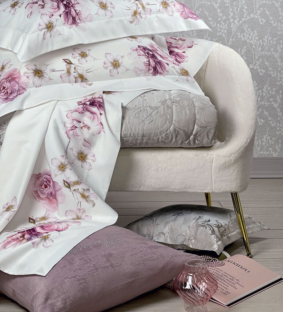 Lenzuola Matrimoniale Blumarine Brook - Biancheria da sogno Pedata