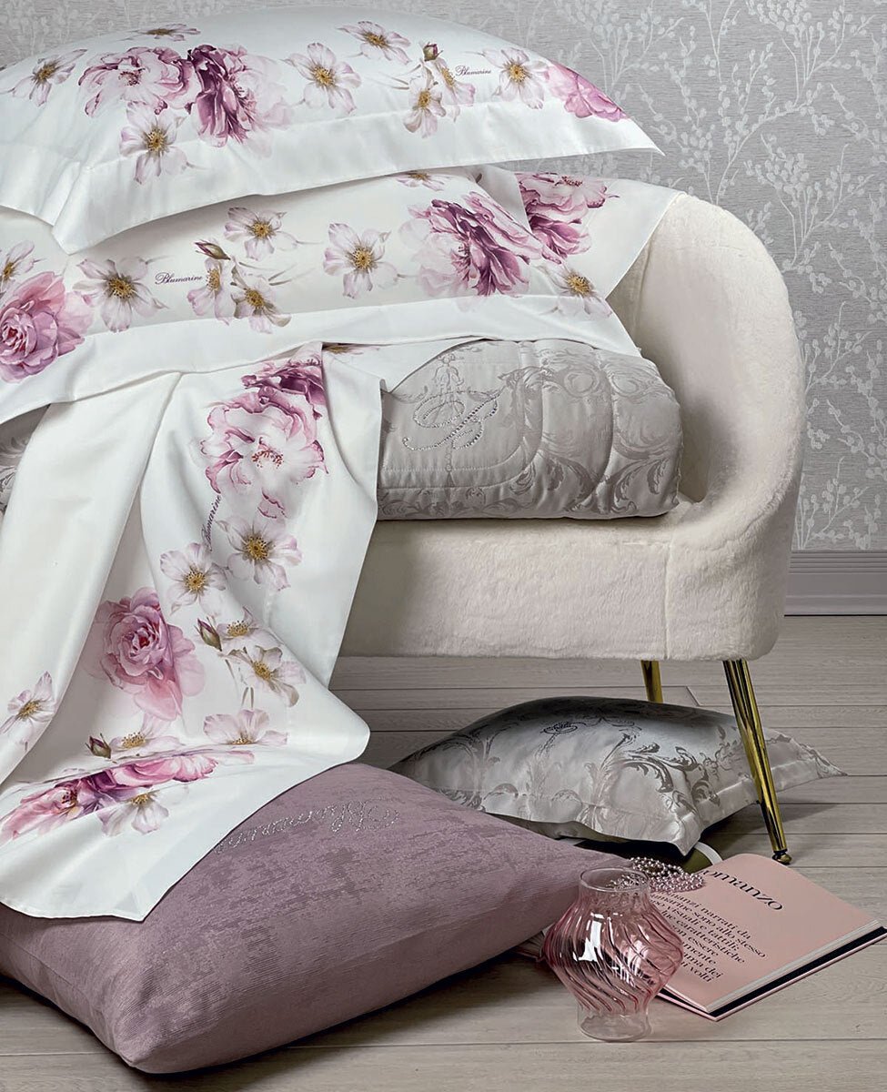 Lenzuola Matrimoniale Blumarine Brook - Biancheria da sogno Pedata