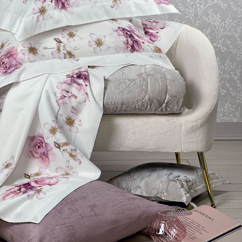 Lenzuola Matrimoniale Blumarine Brook - Biancheria da sogno Pedata