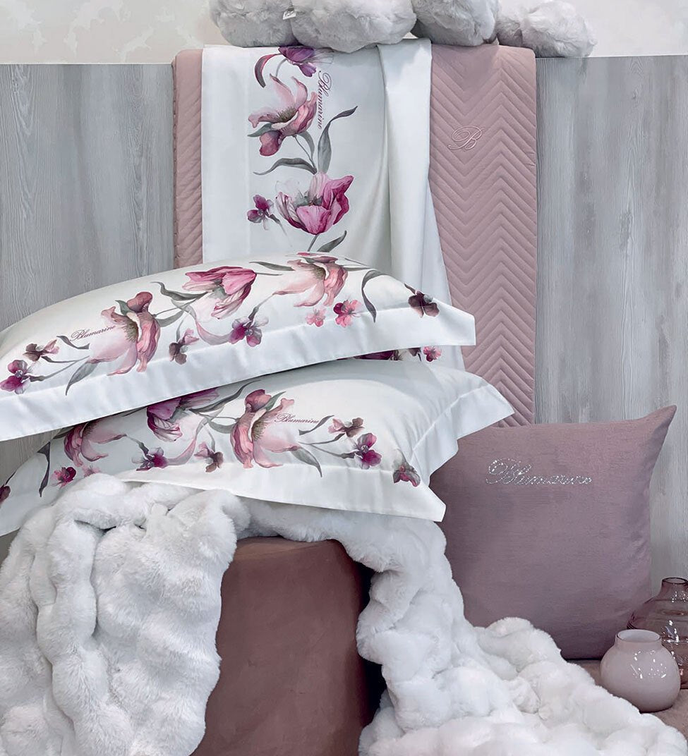 Lenzuola Matrimoniale Blumarine Fleurette - Biancheria da sogno Pedata