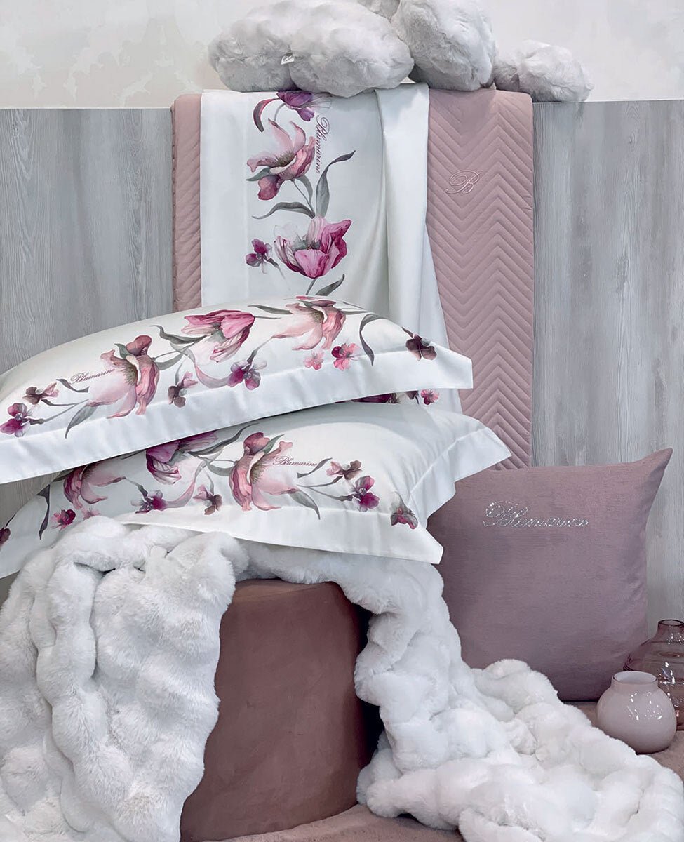 Lenzuola Matrimoniale Blumarine Fleurette - Biancheria da sogno Pedata