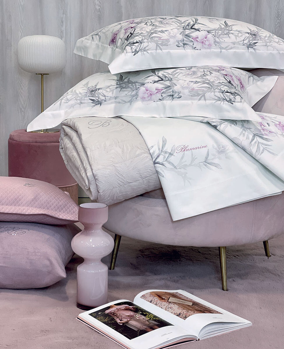 Lenzuola Matrimoniale Blumarine Orchidea - Biancheria da sogno Pedata
