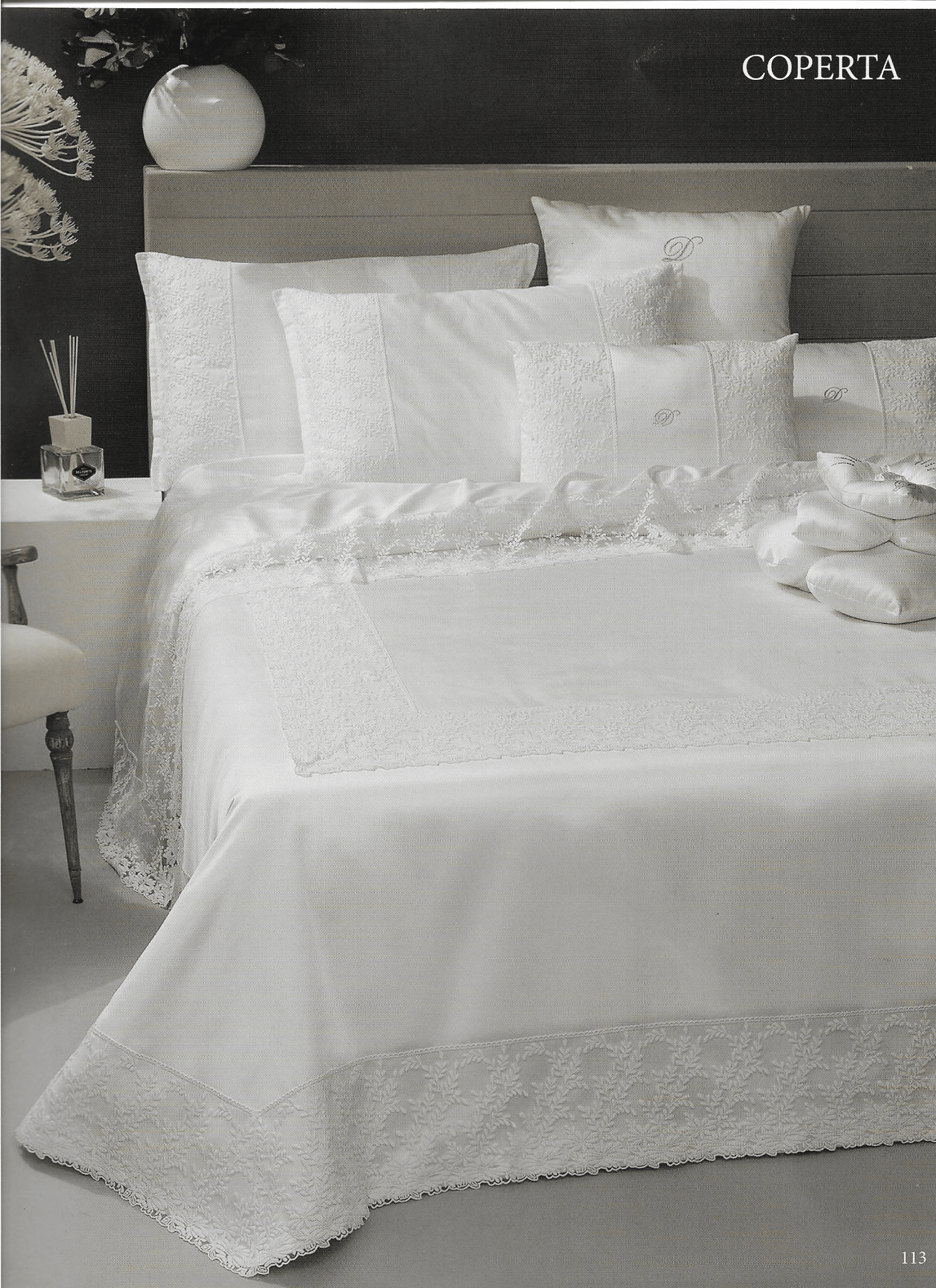 Lenzuola matrimoniale David Ginevra - Biancheria da sogno Pedata