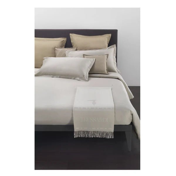 Lenzuola Matrimoniale Trussardi Logo Line - Biancheria da sogno Pedata