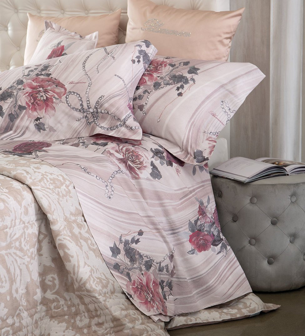 Lenzuola Plissè Blumarine Matrimoniale - Biancheria da sogno Pedata