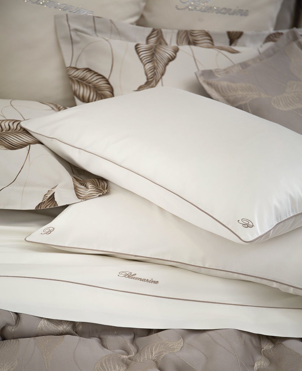 Lenzuola Profilo Blu Blumarine Matrimoniale - Biancheria da sogno Pedata