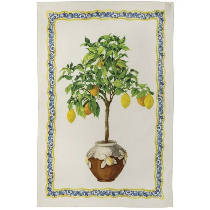 Limonaia Canovaccio da Cucina in Lino Tessitura Toscana - Biancheria da sogno Pedata