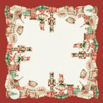 Linea Oro Centrotavola 90x90Cm in Puro Cotone Noel - Biancheria da sogno Pedata