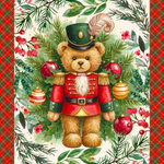Linea Oro Plaid 130x160CM Stampa Digitale Natalizio - Biancheria da sogno Pedata