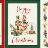 Linea Oro Set 3 Strofinacci in Puro Cotone Noel - Biancheria da sogno Pedata