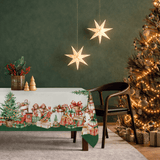 Linea Oro Tovaglia Rettangolare in Puro Cotone Noel - Biancheria da sogno Pedata
