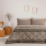 Linea Oro Trapunta Matrimoniale EcoPelliccia Velura - Biancheria da sogno Pedata